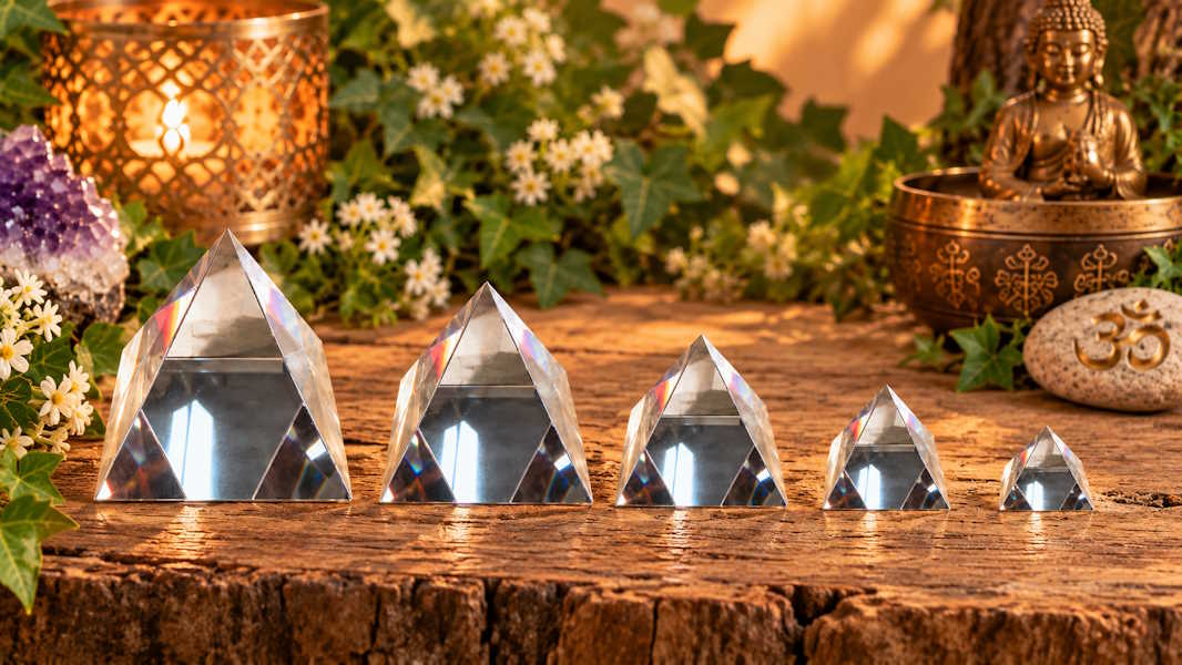 Pirámide de Cristal 5 cm Aprox